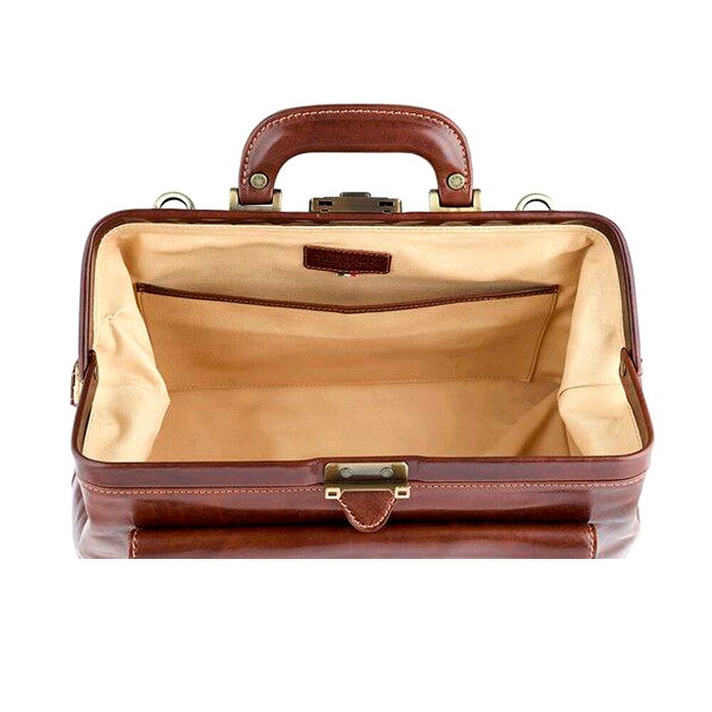 Borsa medico in pelle marrone Avogadro Chiarugi by Original Tuscany