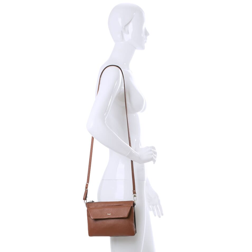 Kompanero Leila Cognac Leather Shoulder Bag – Mavis & Mick - Women