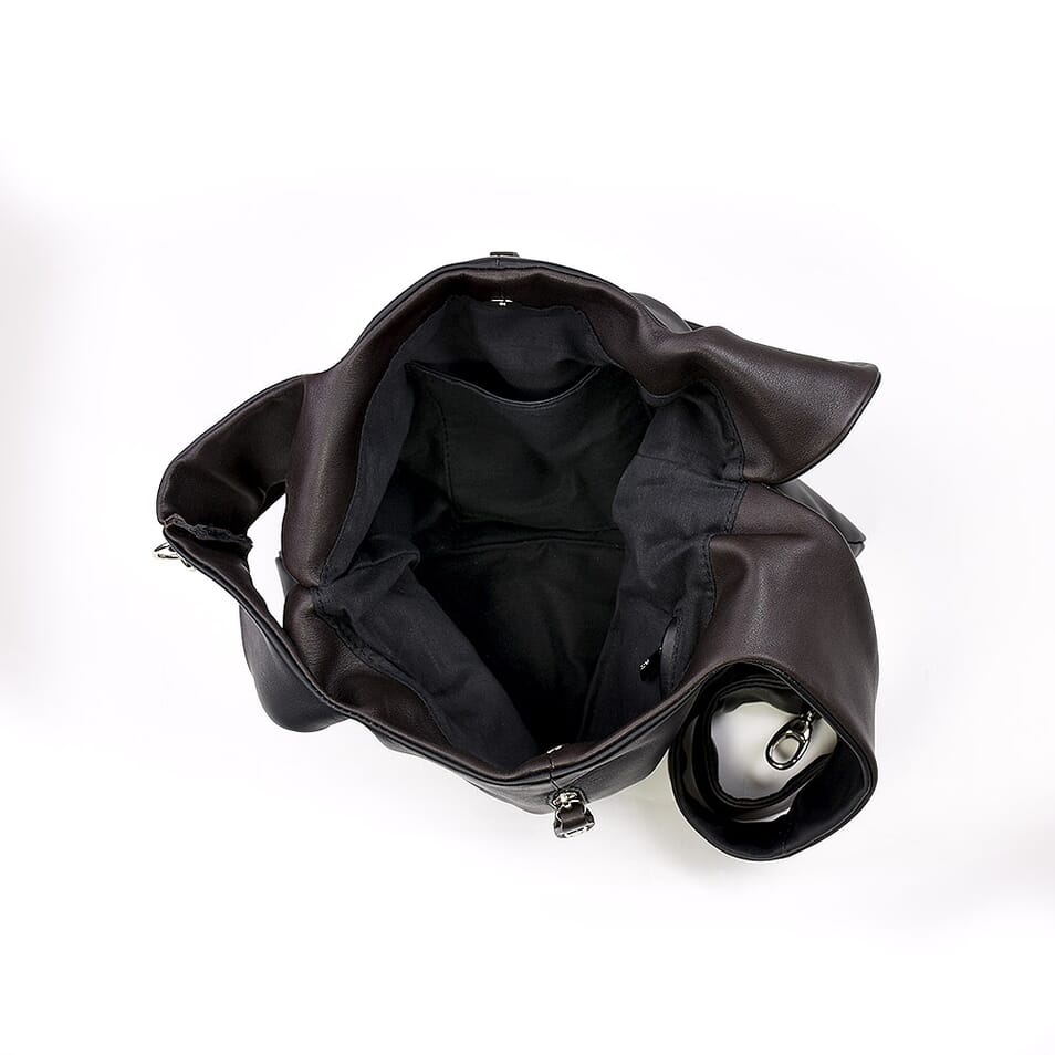 Milo Classic Bag - Smooth Black - Smooth goatskin leather - Sézane