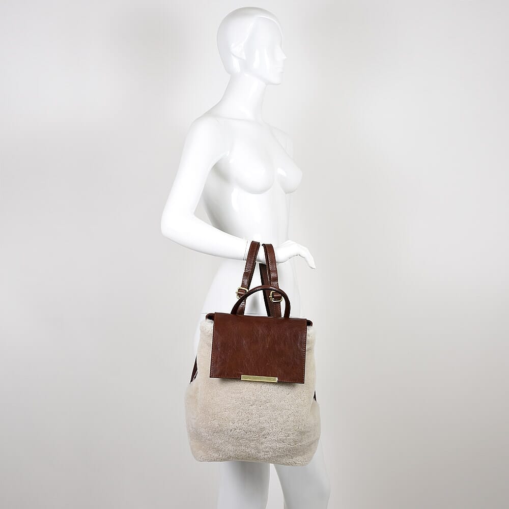 Shearling backpack 2024