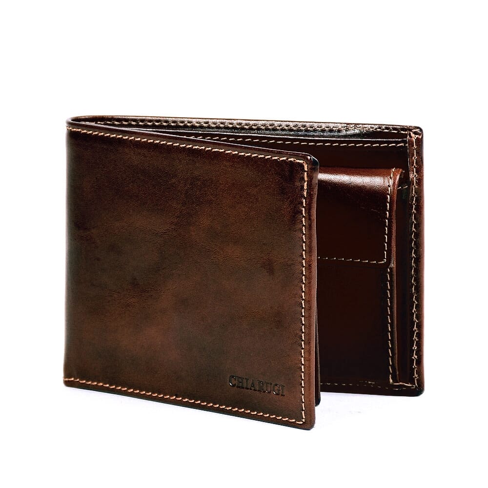 Leather wallet italy deals